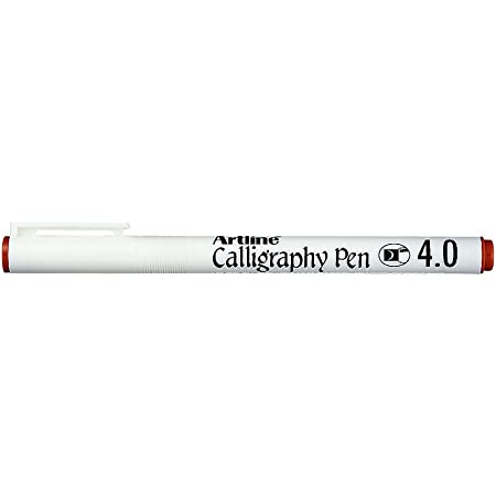 Calligraphy Pen 4.0mm Red Artline Ref EK244